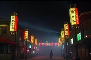 《候鸟南飞》剧照：滩涂上空成群的候鸟与落日光晕